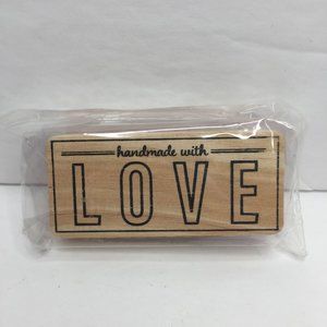 Horizon Group USA "Handmade with Love" Stamp Wood Rubber